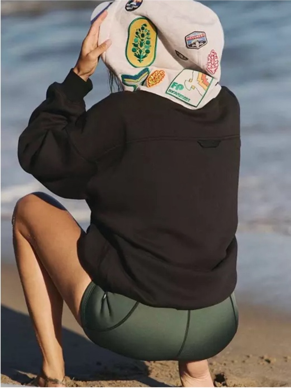 Free People Final Call Patch Hoodie